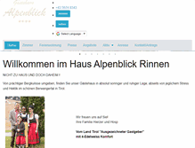 Tablet Screenshot of gaestehaus-alpenblick.at